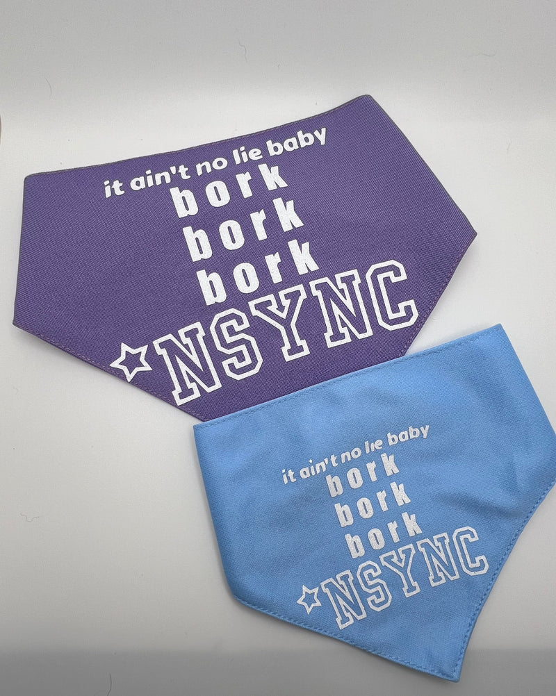 *NSYNC Bork Bork Bork Pet Bandana