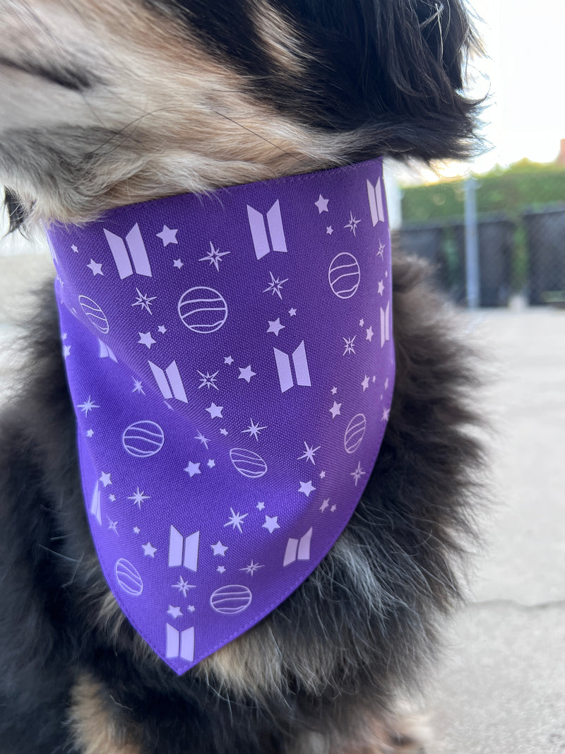 Mikrokosmos Purple Lavender Pet Bandana