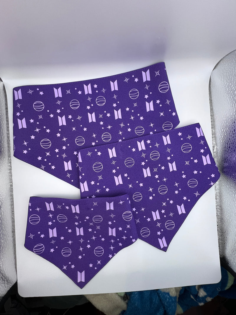 Mikrokosmos Purple Lavender Pet Bandana