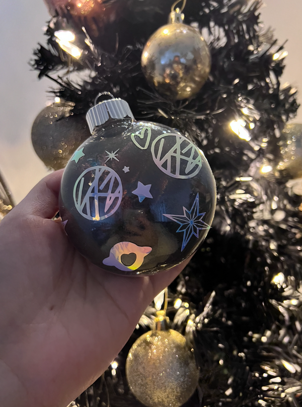 Stray Kids Heart & Star Holiday Ornament