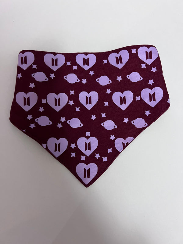 BTS KPOP Heart Pet Bandana