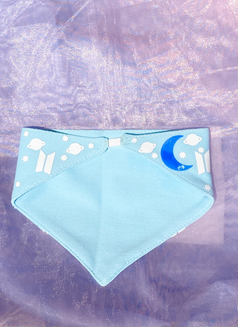 BTS Pet Bandana with Saturn Planet and Stars